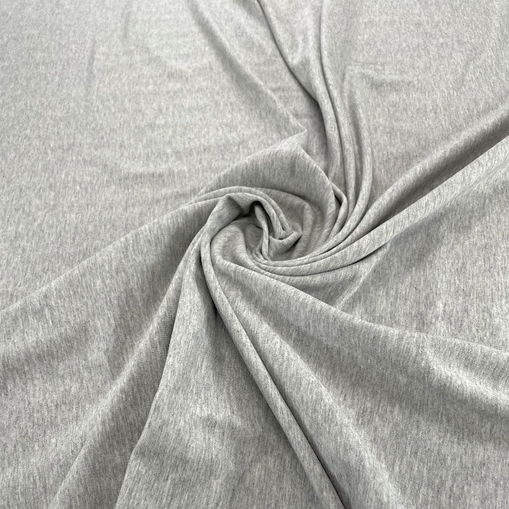 TENCEL™ Lyocell Organic Cotton French Terry - Heathered Grey Mix