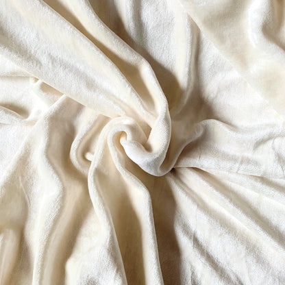 Bamboo Organic Cotton Velour Fabric, Organic - 1/2 Yard - Riverside Fabrics