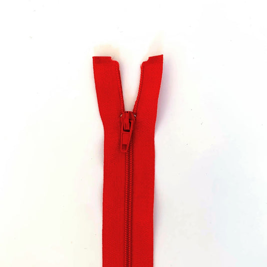 Lightweight Open Ended Separating Zipper 60cm (24″) No. 3 - Red