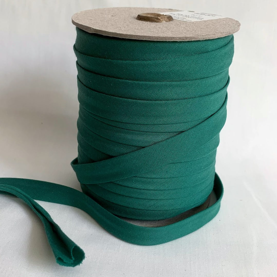 Extra Wide Double Fold Bias Tape 13mm (1/2") - Ocean Green - Bulk / By the Yard