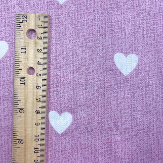 Hearts - Pink - Cotton Poplin