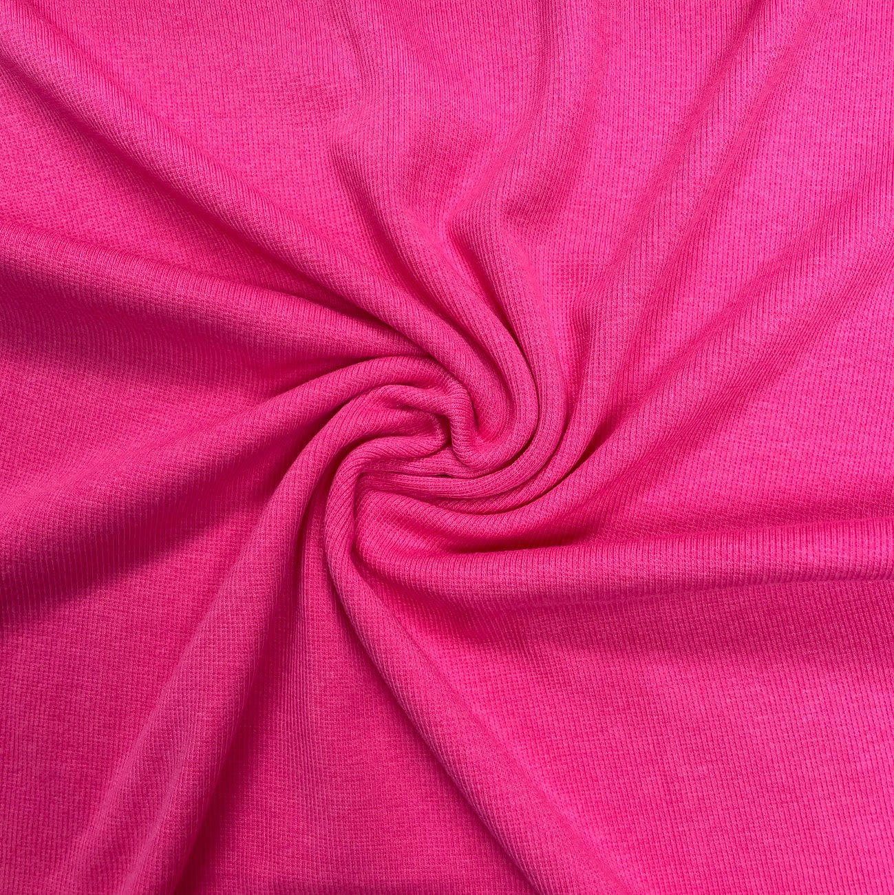 TENCEL™ Lyocell Organic Cotton 2x2 Ribbed Knit - Bright Pink