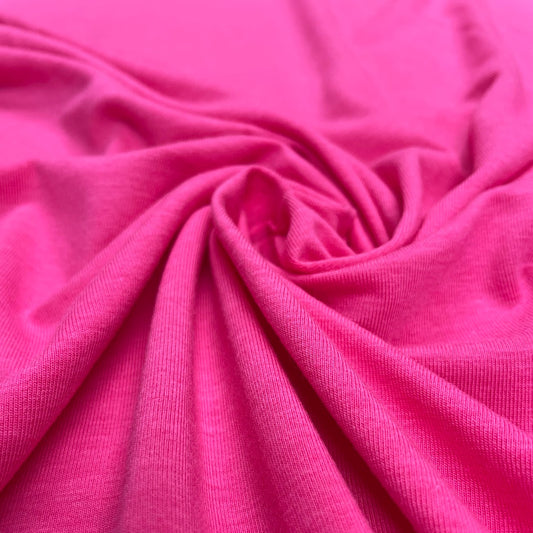 TENCEL™ Lyocell Organic Cotton Spandex Jersey - Bright Pink