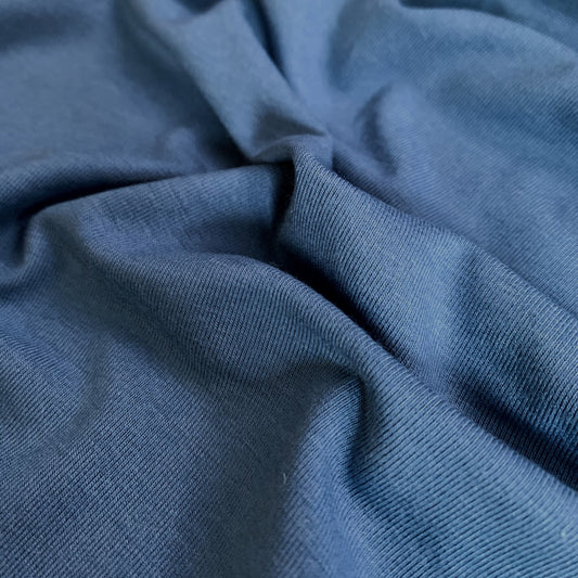 Bamboo/Cotton Stretch Jersey Knit - Vintage Blue