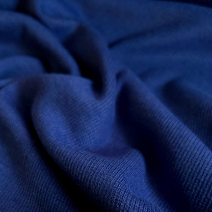 Bamboo Cotton Rib 2x2 - Twilight Blue - Ribbed Knit