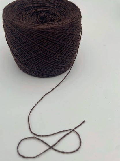 100% Cashmere Yarn - Deadstock Yarn - Made in Italy -  Chocolate Brown - Lace Weight  - 100g