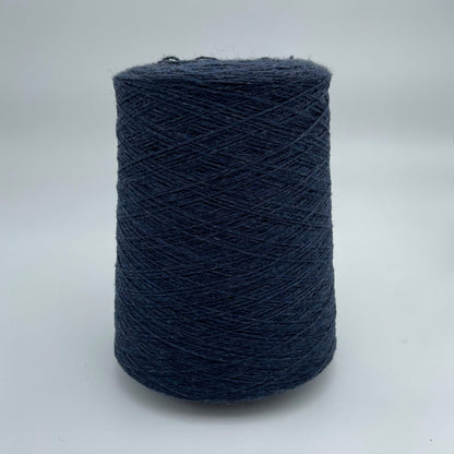100% Cashmere Yarn - Deadstock Yarn - Made in Italy -  Heathered Navy - Fine Lace Weight  - 100g