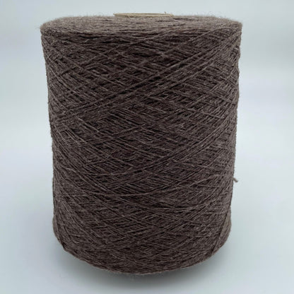 100% Cashmere Yarn - Deadstock Yarn - Made in Italy -  Heather Brown - Lace Weight  - 100g