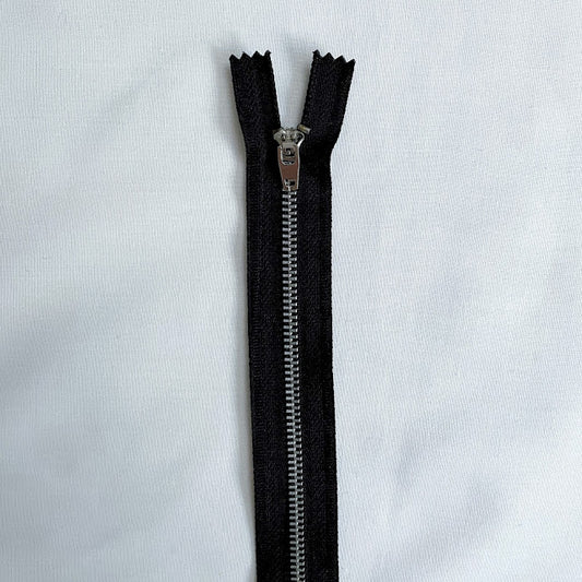 #4.5 Nickel Jean / Pant Zippers - 8" - Black - Close Ended