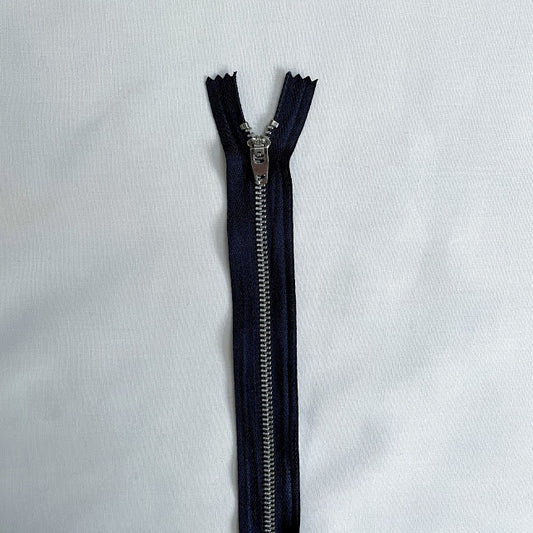 #4.5 Nickel Jean / Pant Zippers - 8" - Navy - Close Ended