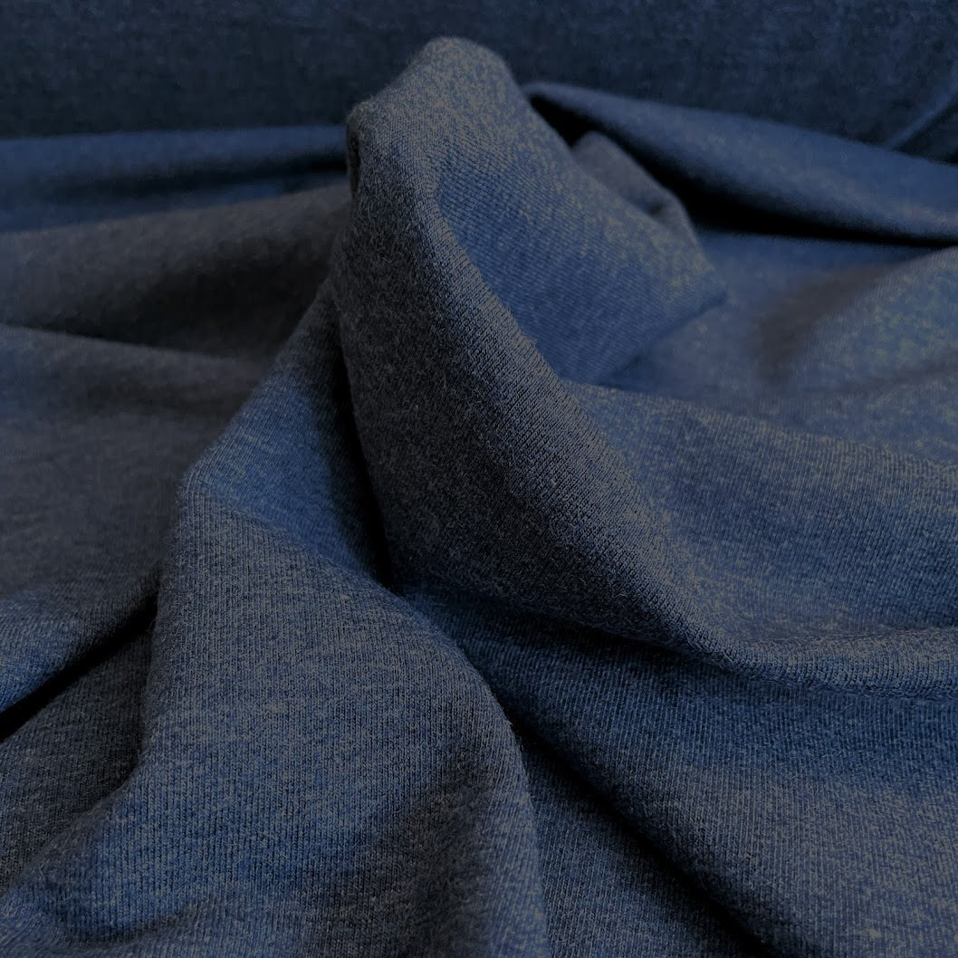 TENCEL™ Lyocell Organic Cotton French Terry - Heathered Lake