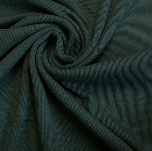 TENCEL™ Lyocell Organic Cotton 2x2 Ribbed Knit - Pine
