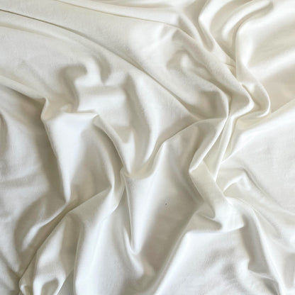 TENCEL™ Lyocell Organic Cotton Spandex Jersey - Ivory / Off-white