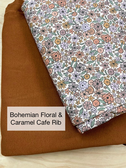 Bohemian Vintage Floral - Eva Catharina Deweerdt   - Cotton Jersey Knit