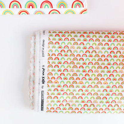 Small Rainbows - Bright - Ann Kelle  - Digital Print - Cotton Fabric