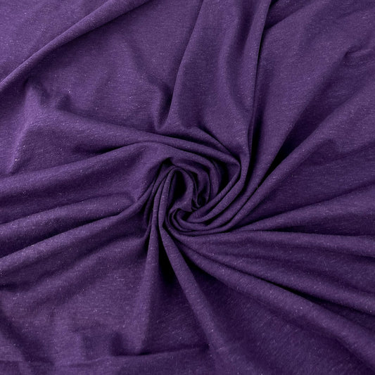 Hemp Organic Cotton Spandex Jersey - Plum Purple