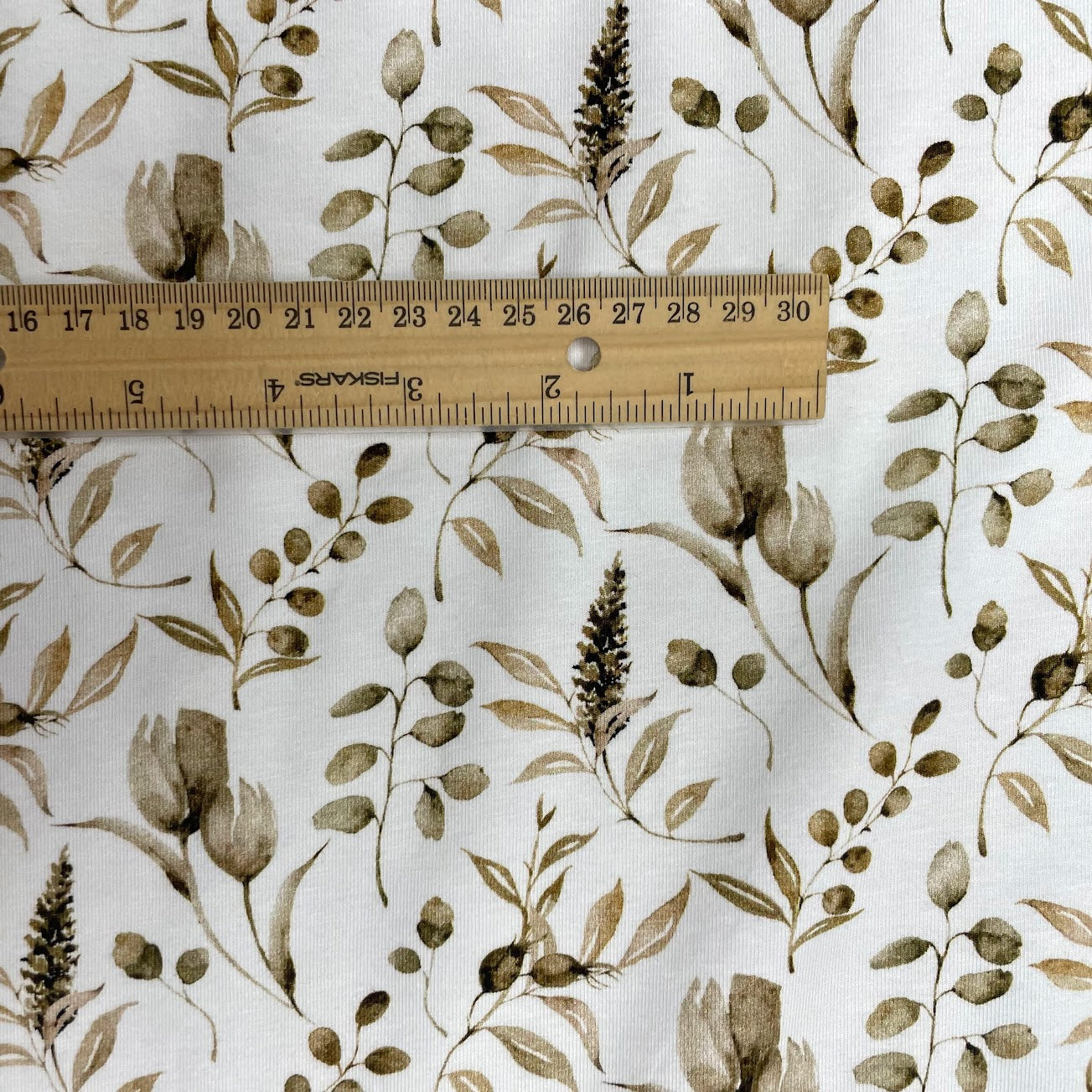 Vintage Leaves - Cotton Jersey Knit