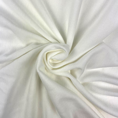 Bamboo Organic Cotton Spandex Interlock - Off White - Extra Wide 72"