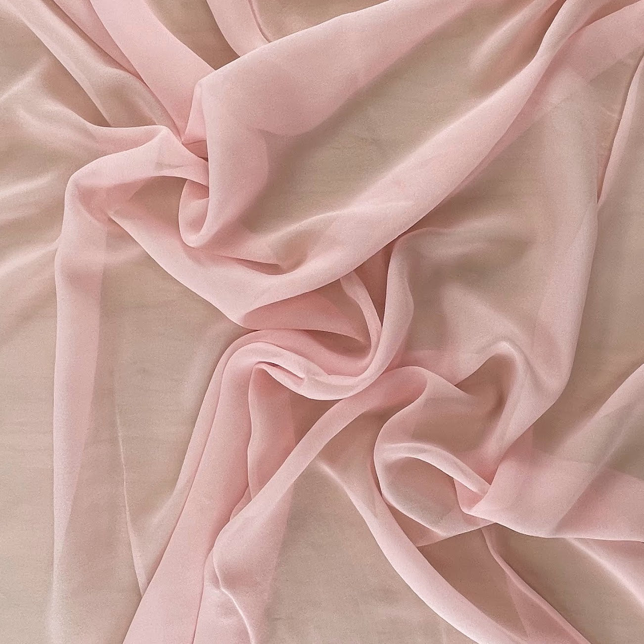 Silk Chiffon - Pink - 10 Momme - 10mm