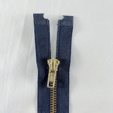Navy & Brass - #5 Open Ended Separating Jacket Zipper - 45cm (18″) No. 5
