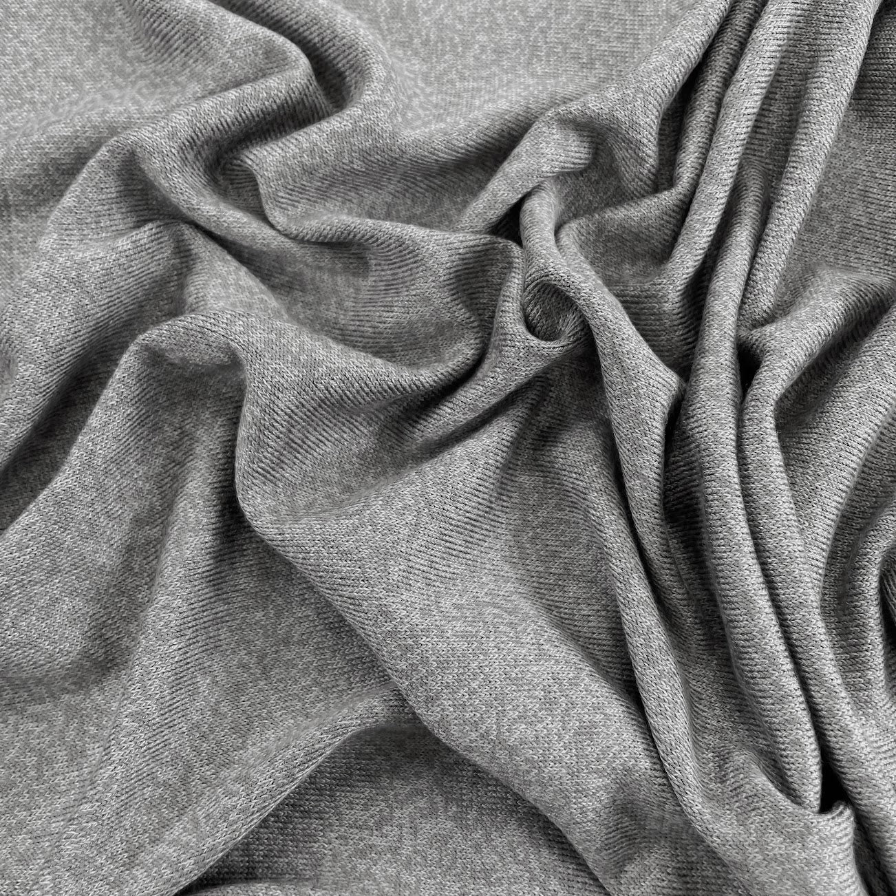 Tencel Lyocell Organic Cotton Sweater Knit - Mink Grey