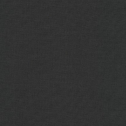 Robert Kaufman Kona Cotton Fabric Charcoal - 1/2 Yard - Riverside Fabrics