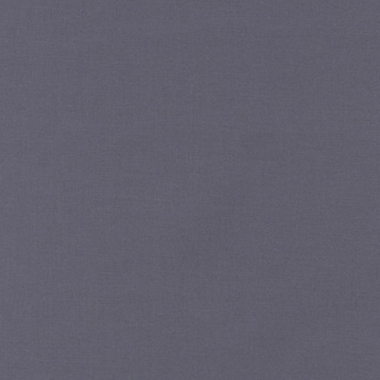 Kona Cotton Fabric - Coal - Grey