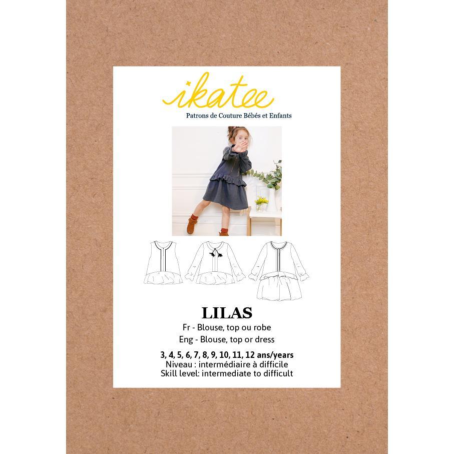 Ikatee - LILAS TRIO, Shirt, Top & Dress - Kids 3/12 - Paper Sewing Pattern