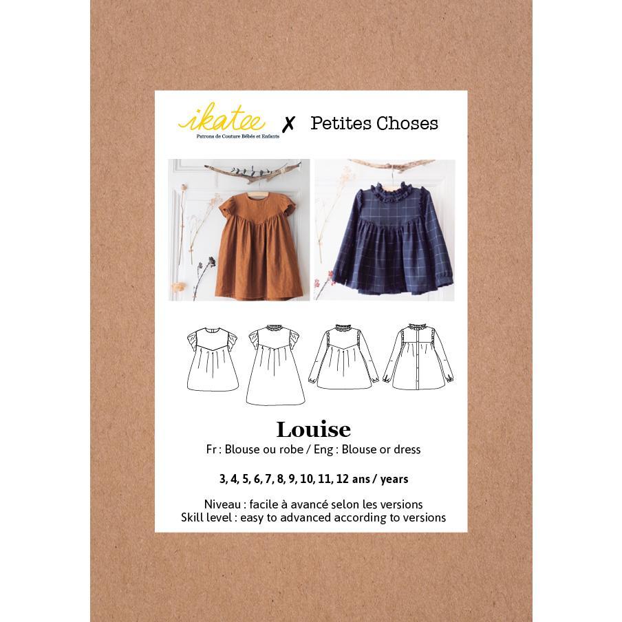 Ikatee - LOUISE Shirt & Dress - Kids 3-12Y - Paper Sewing Pattern