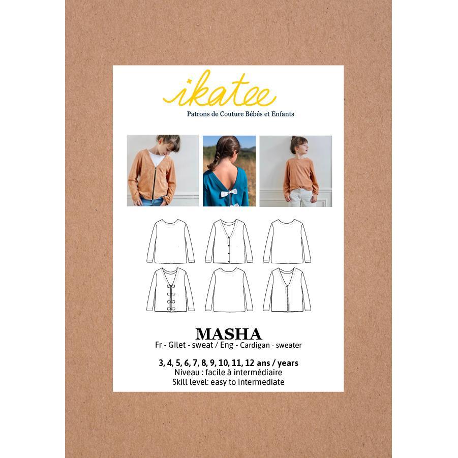 Ikatee - MASHA cardigan/sweater - Kids 3/12Y - Paper Sewing Pattern