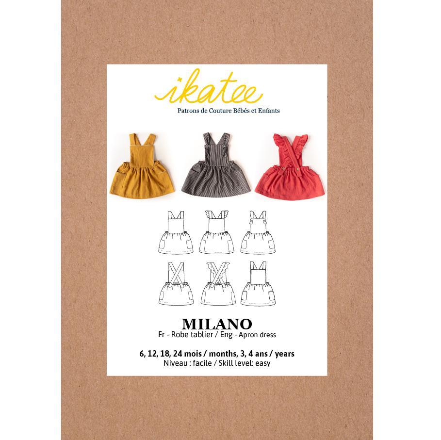 Ikatee - MILANO Dress - Babies 6M-4Y - Paper Sewing Pattern