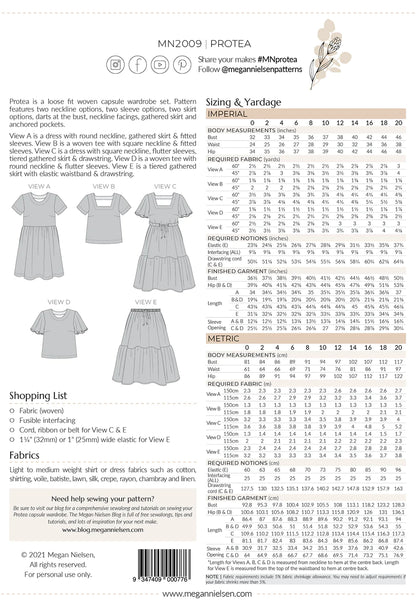 Protea Capsule Wardrobe Pattern