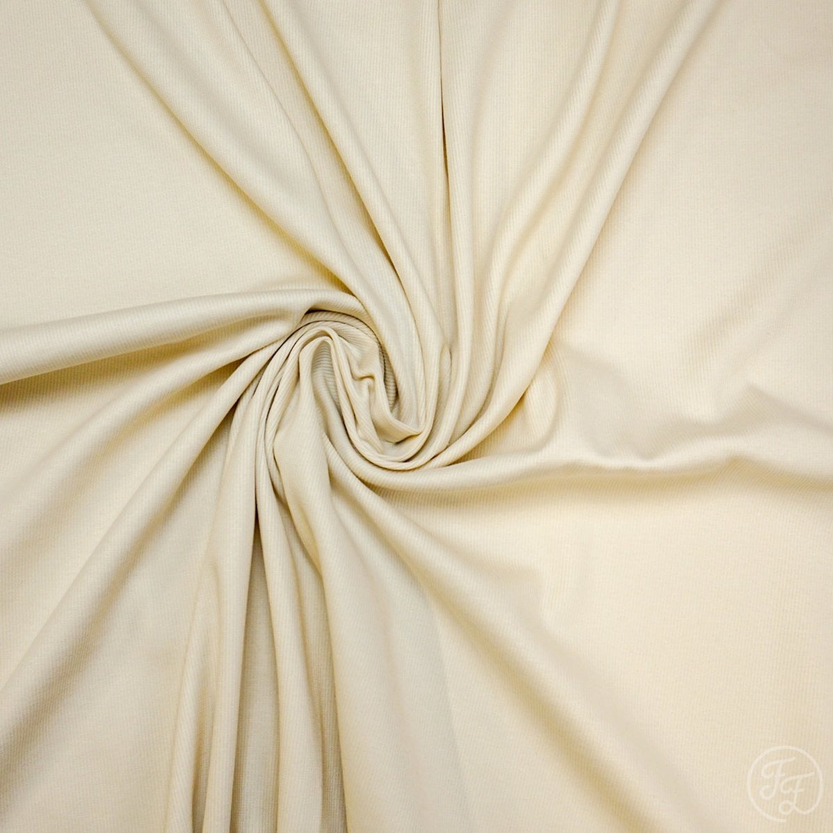 Marshmallow Uni Solid Cotton Rib Knit