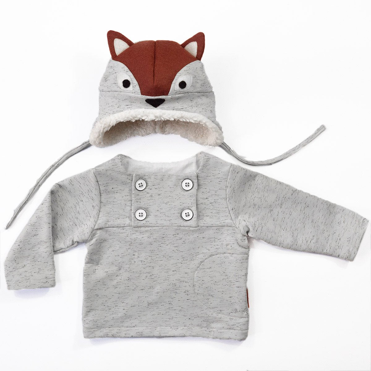 Ikatee - HUGO sweatshirt + hat set - Baby 6M/4Y - Paper Sewing Pattern