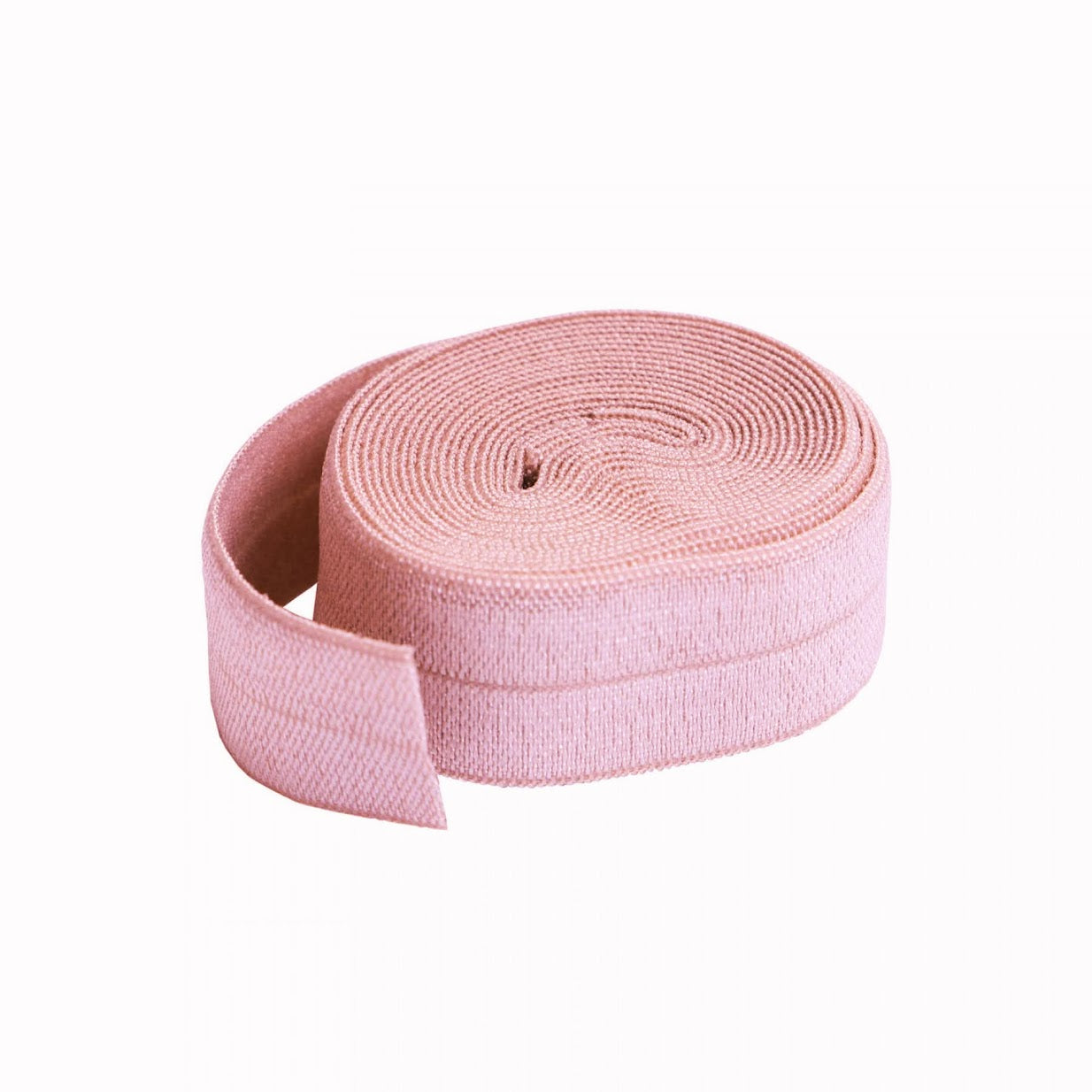 3/4" (20mm) Fold Over Elastic FOE - Baby Pink