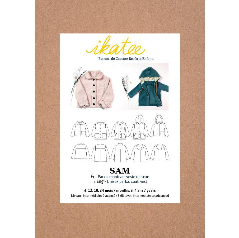 Ikatee - SAM - parka, jacket - Babies and Kids 6m/4y - Paper Sewing Pattern