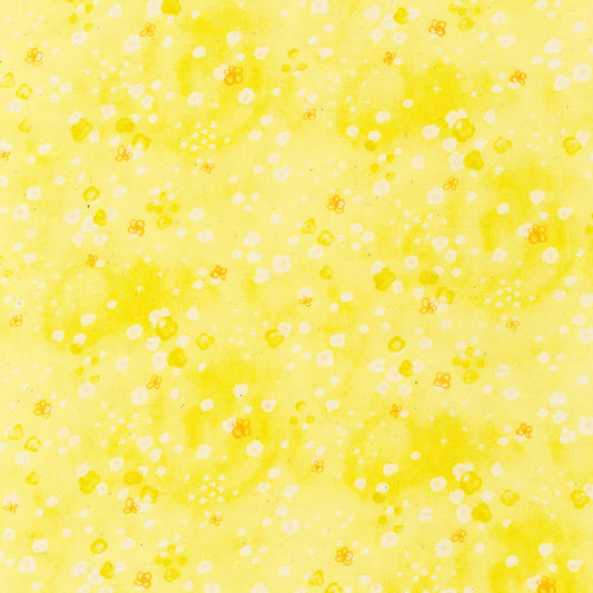 Water Garden Petals - Yellow - Digital Print - Cotton Fabric