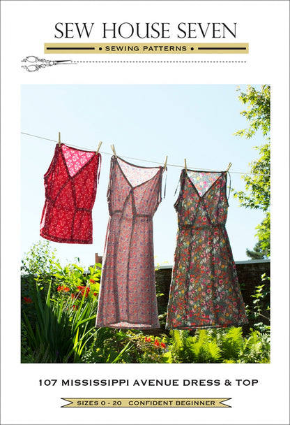 Sew House Seven - The Mississippi Avenue Dress & Top Sewing Pattern