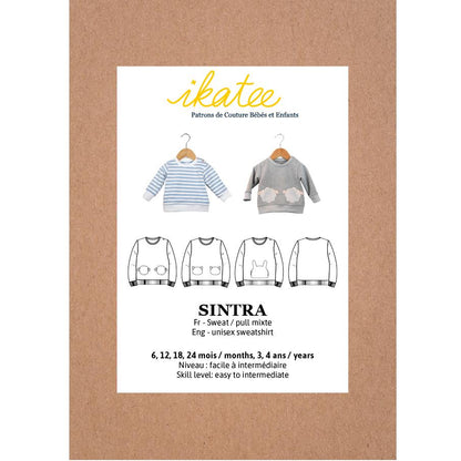 Ikatee - SINTRA sweatshirt - Baby 6M/4Y - Paper Sewing Pattern