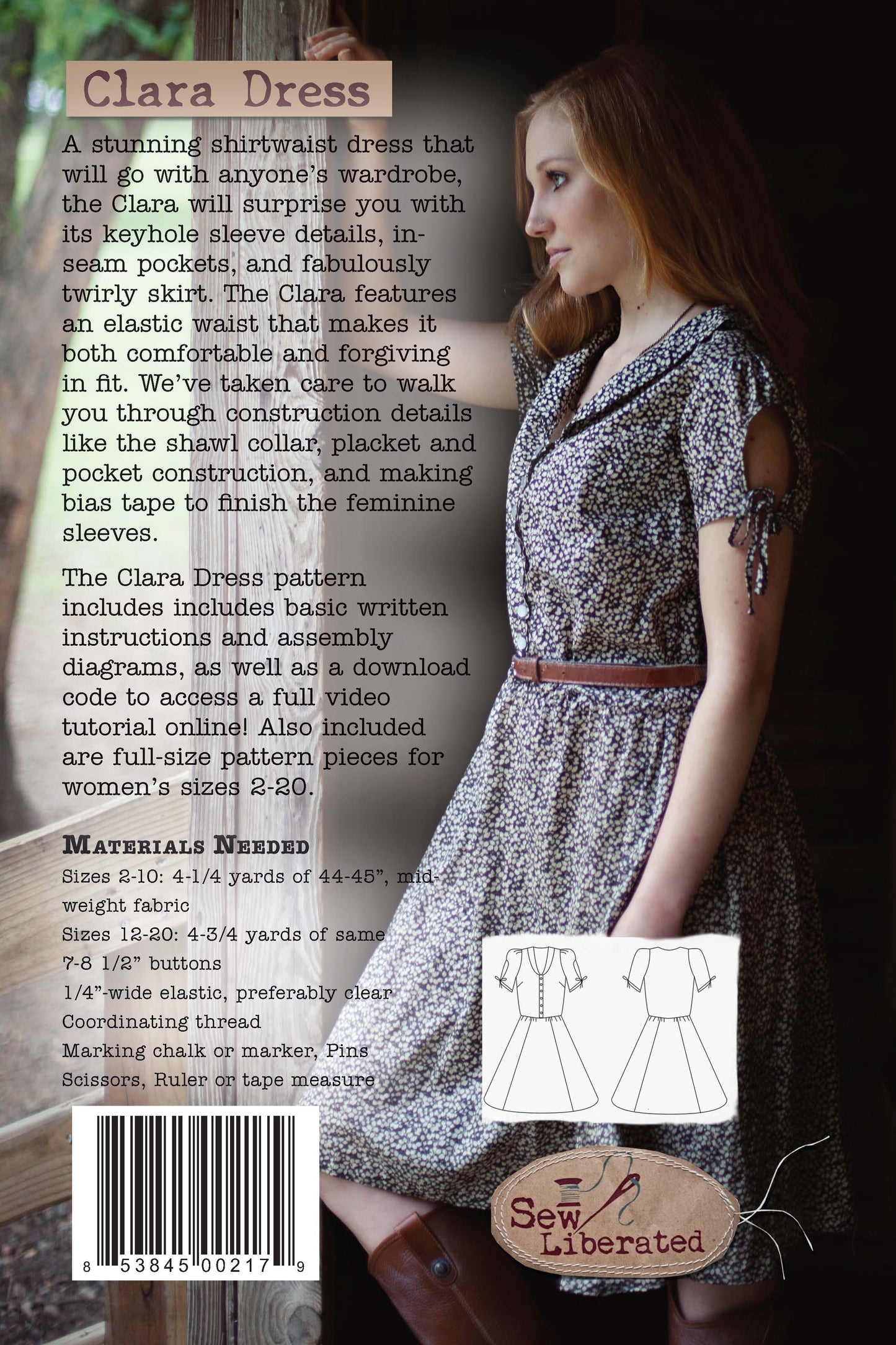 Clara Dress - By Sew Liberated Patterns