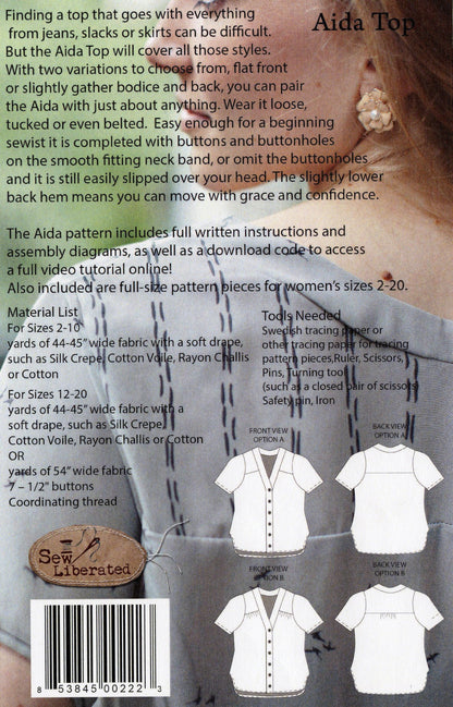 Aida Top - By Sew Liberated Patterns