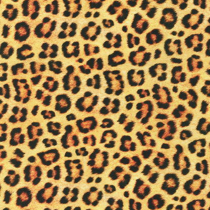 Animal Kingdom - Wild Leopard - Digitally Printed Cotton Fabric