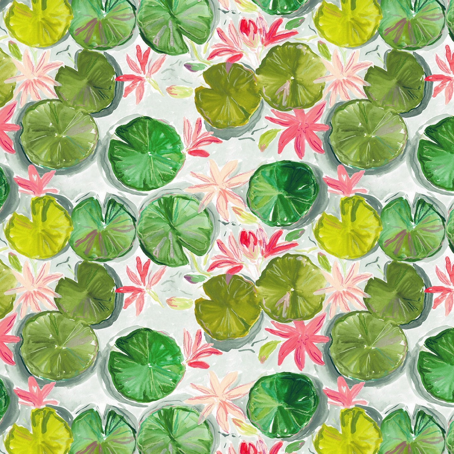 Orangerie - Lily Pads - Cotton Fabric