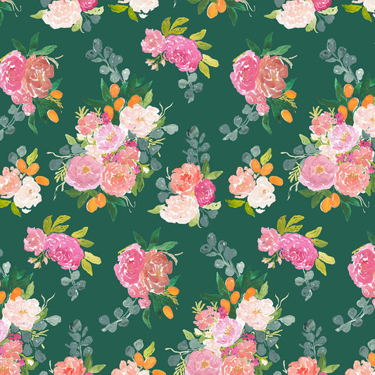 Orangerie - Forest Bouquet - Cotton Fabric