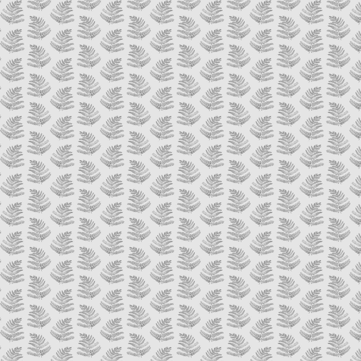 Glacial Ferns - Grey - Cotton Fabric