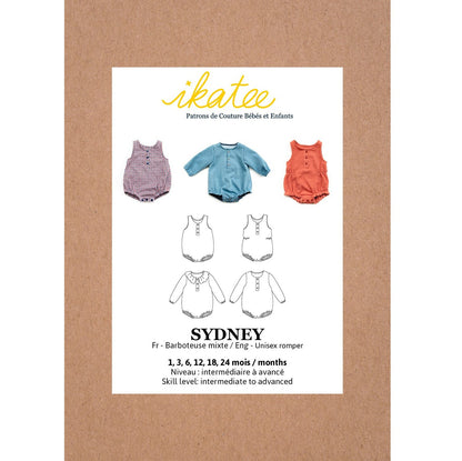 Ikatee - SYDNEY romper - Baby 1M/24M - Paper Sewing Pattern