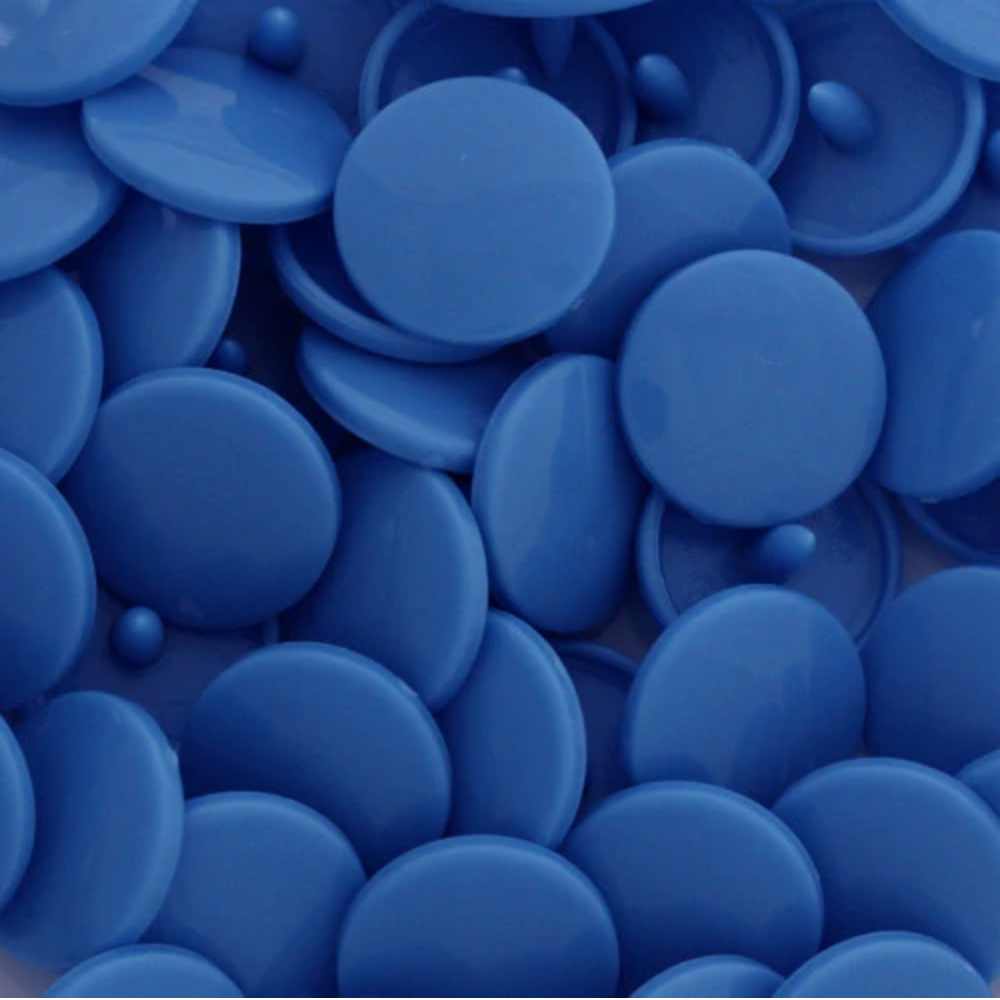 KamSnaps Plastic Snaps Size 20 - BG105 Moonbeam - Blue - Glossy - Package of 20 Sets