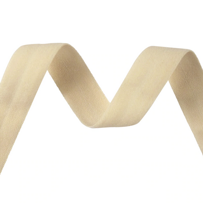 15mm (5/8") Matte Fold Over Elastic FOE - Nude