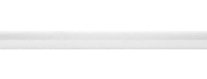 15mm (5/8") Matte Fold Over Elastic FOE - White - By The Yard