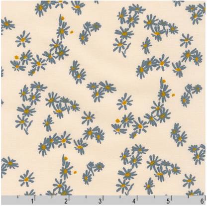 Flowers - Linen - Around the Bend - Ivory - Essex Yarn-Dye Linen
